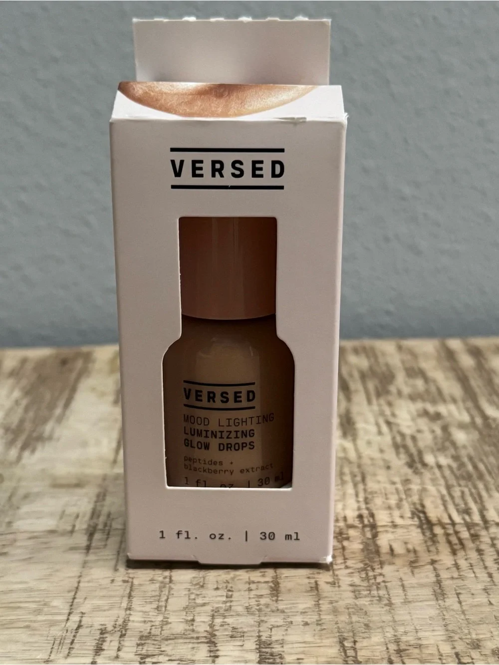 Versed Mood Lighting Luminizing Glow Drops — Warm Beige Highlighter